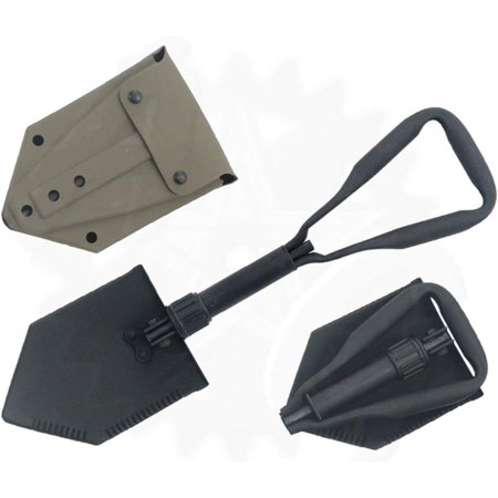 Tri-Fold Entrenching Tool (E-Tool)  Genuine HTYSUPPLY  with Shovel Cover