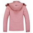 thumbnail image 4 of Winter Coats for Women Waterproof Ski Jacket Warm Snow Jackets Windproof Windbreaker Hooded Raincoat, Pink M, 4 of 7