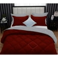 thumbnail image 6 of DNG Creations 1 Piece Reversible Diamond Pattern Comforter ( Burgundy/Silver Colour ) 550 GSM All - Season 100% Egyptian Cotton, 800 TC - California King - Size, 6 of 7