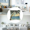 thumbnail image 5 of nygtbtfer Throw Pillow Cover, Couch Pillow Covers, Set of 2 Throw Pillow Case, Hawaiian Island Coconut Tree Sea, Decorative Throw Pillow Covers, Pillow Cover White, 5 of 7