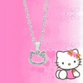 thumbnail image 1 of Sanrio-collar de Hello Kitty de Anime Kawaii para niña, colgante de gato K T, Color plateado 925, se puede abrir una caja de fotos, joyería, 1 of 4