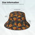 thumbnail image 5 of Kdxio Reflective Bucket Hat - Sunflowers Print Bucket Hat for Men,Women, 5 of 9