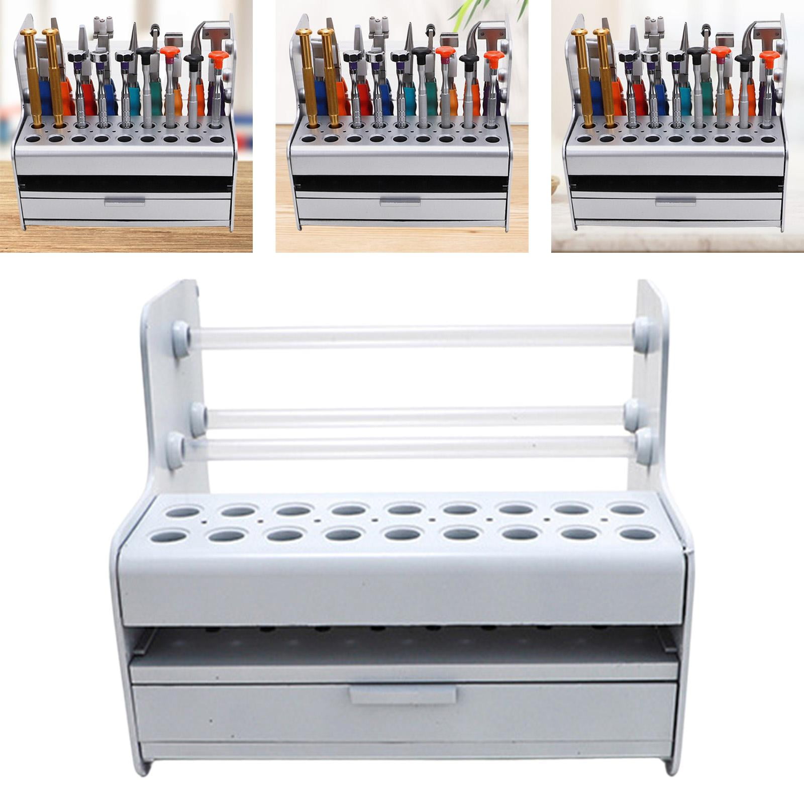 Tool Storage Rack Screwdriver Holder Multifunction Organizer with Drawers for Workshop Garage Home Office