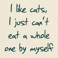 thumbnail image 3 of CafePress - I Like Cats I Just Can't Eat Light T Shirt - Men's Classic Graphic T-Shirt, 3 of 4