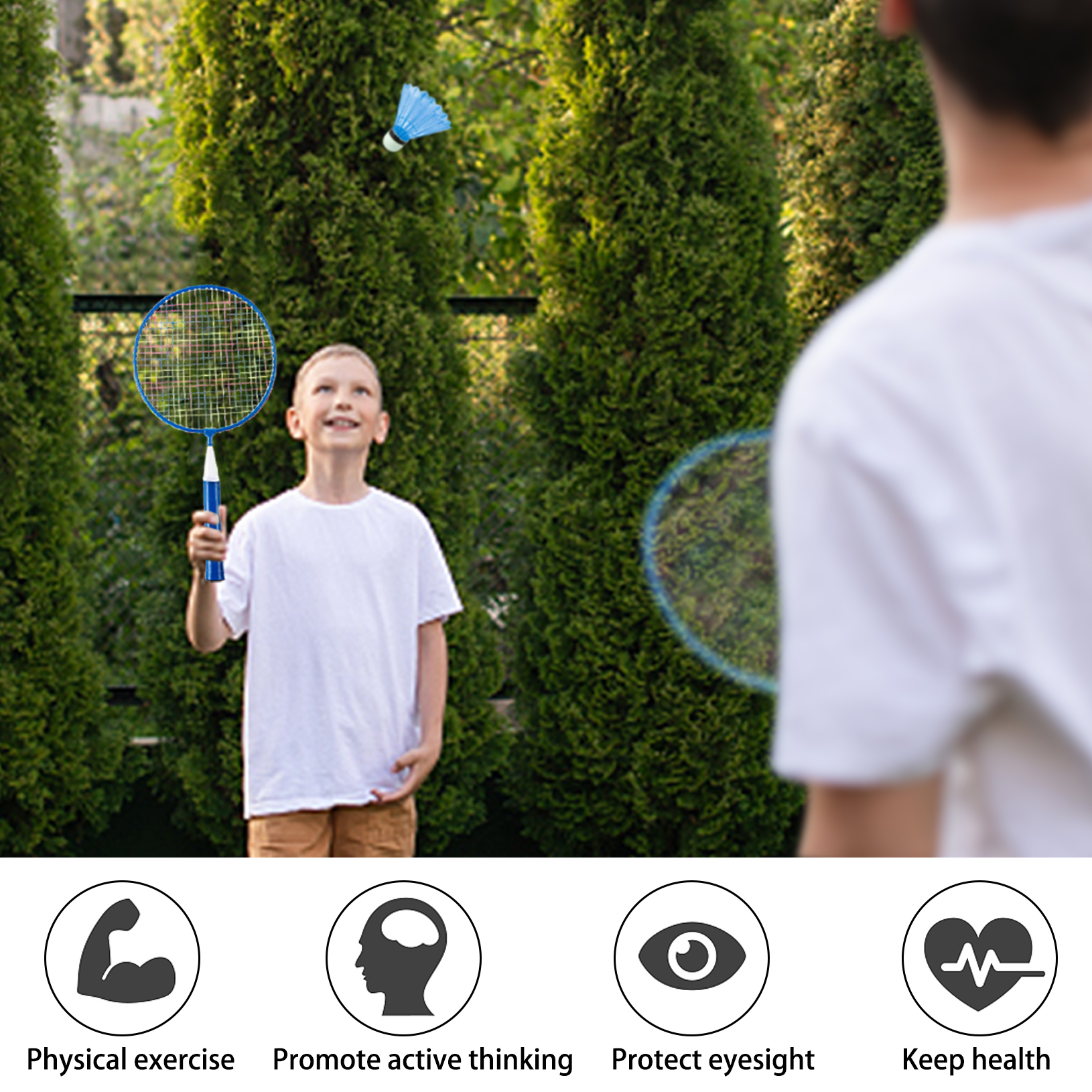 Ponpon Badminton Racket Set for Kids photo 5