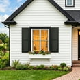 thumbnail image 5 of Kadyn Louver Shutters with Premium Board and Batten, Window Panel Shutters with Easy Mount for Farmhouse, Home Office, Living Room, Bedroom, Black(14"*25"), 5 of 8