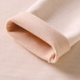 thumbnail image 3 of Lenpel Girls' Thermal Shirts Fleece Lined Long Sleeve V Neck Striped Slim Base Layer Tops Basic Warm Undershirts(Beige,14-16 Years), 3 of 6