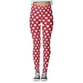 thumbnail image 2 of FASHOFT Valentine's Day Leggings for Women High Waisted Love Heart Print Ankle Length Leggings Soft Yoga Pants P L, 2 of 6