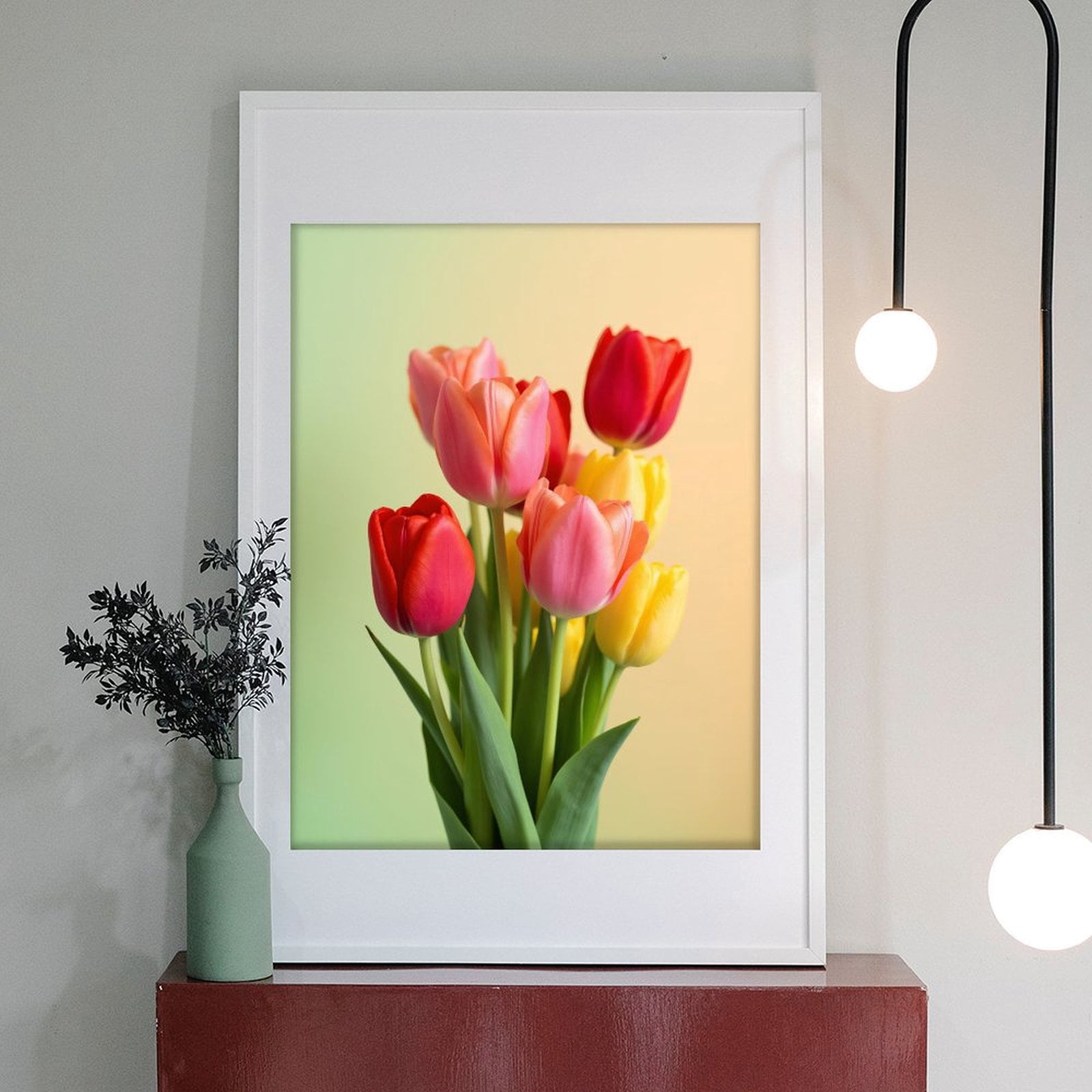Diamond Art Kit for Adults, Colorful Spring Tulips Bouquet Diamond Painting for Adults Beginners, DIY Diamond Art Painting Kits, 5D Diamond Painting Crafts for Home Decor 12x16 Frameless
