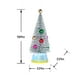 thumbnail image 3 of Mini árbol de Navidad con agujas de pino flocadas, adorno navideño de bola, árbol de regalo con luces LED, árbol de Navidad artificial preiluminado para decoración de cocina., 3 of 8