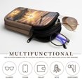 thumbnail image 5 of SEANATIVE Double Glasses Case Soft Neoprene Zipper Sunglasses Pouch with 2 Pockets, Lightweight Portable Eyewear Holder for Women Men Travel Glasses Organizer Pouch, Patriotic Eagle Cross Pattern, 5 of 7