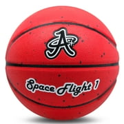 Space Flight 1 Basketball, Official Size 7  Leather (Mars Red)
