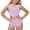 Light Purple-g, variant on MuXiKeJi Clothes Girls Swimsuit Cut Out One Piece Bathing Suit Adjustable Straps Swimwear with Cover Up Skirt Size 9-16