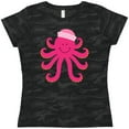 thumbnail image 3 of Inktastic Octopus Ocean Sea Creature Girls Women's T-Shirt, 3 of 5