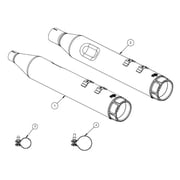 Vance & Hines Torquer 450 Black Slip-On Exhaust Mufflers (46674)