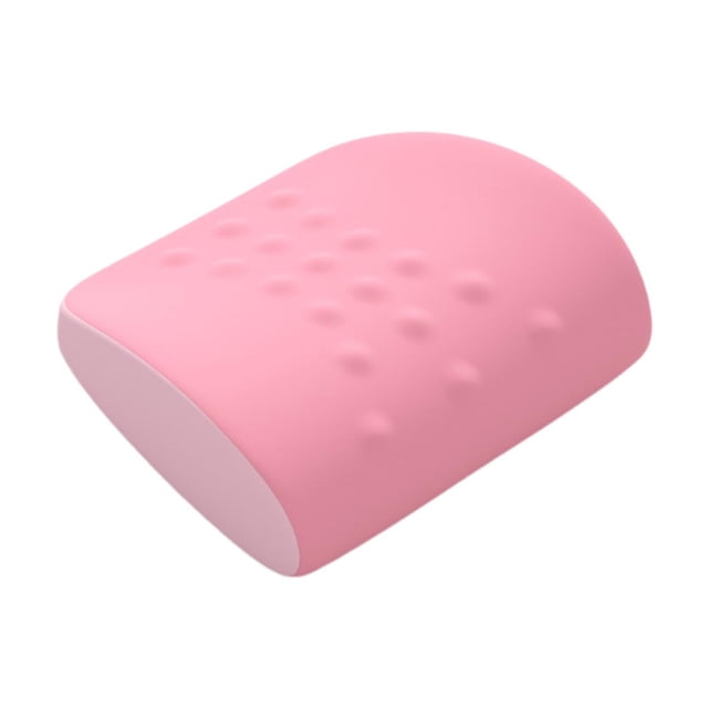 Almohada de apoyo para silla de oficina, cojín de respaldo de espuma viscoelástica ergonómica y cómoda, soporte para sofá, asiento de coche. Rosa