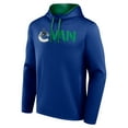 thumbnail image 2 of Men's Logo Athletic Blue Vancouver Canucks Head Start Pullover Hoodie, 2 of 3