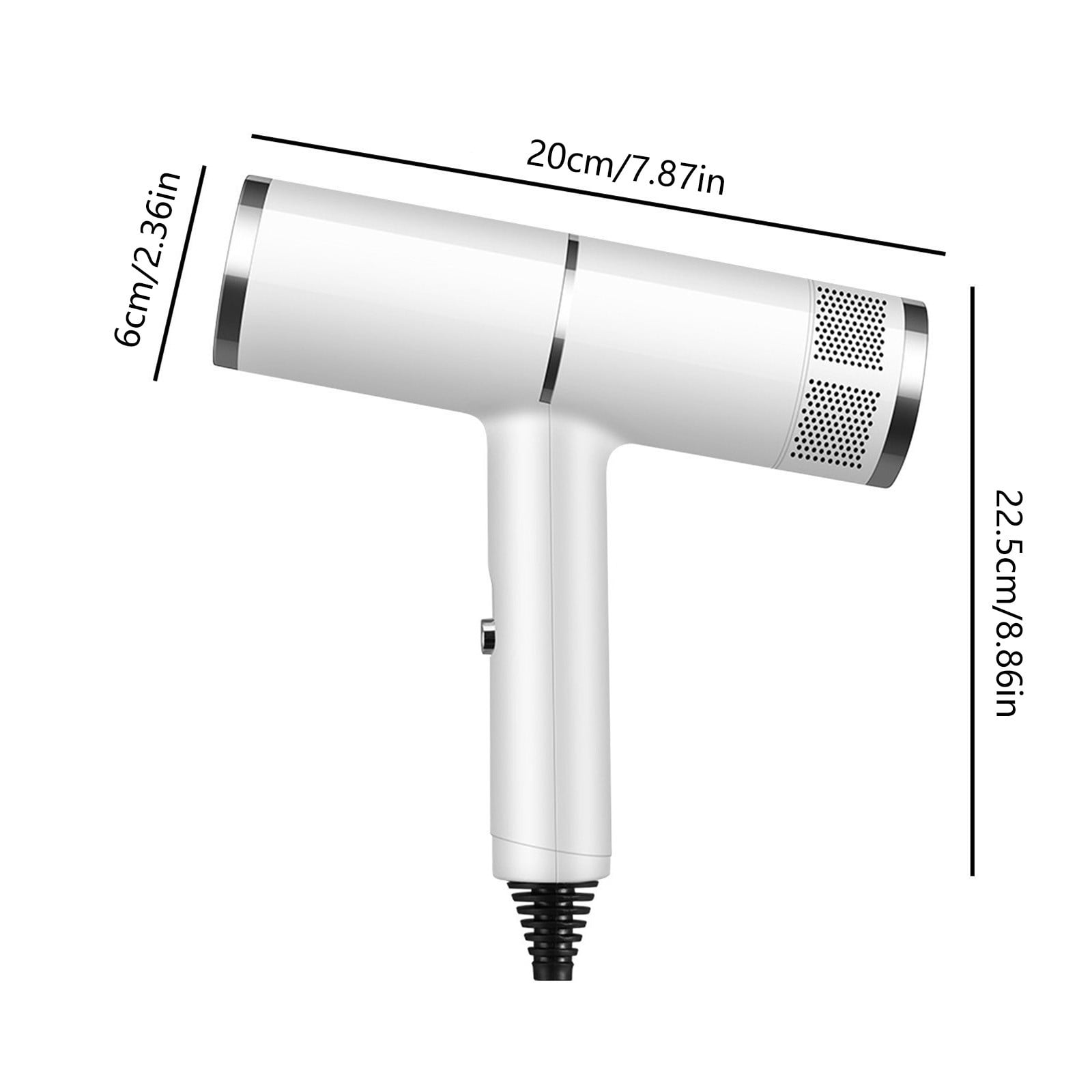Plasma Ion Hair Dryer with Diffuser for Curly Hair Professional High Speed Blow Dryer with Plasma Ion 800W Foldable Travel Hairdryer Fast Drying for Women Men