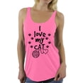 thumbnail image 1 of Awkward Styles Cat T-Shirt I Love My Cat Quote Racerback Tank Tops, 1 of 4