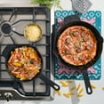 thumbnail image 2 of Spice by Tia Mowry Savory Saffron 2 Piece (8" & 10") Pre-Seasoned Cast Iron Skillet Set, 2 of 7