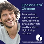 Liposan Ultra Chitosan 500mg (240 Capsules)-Patented Faster Acting Than Regular Chitosan-No Stearates-No Fillers