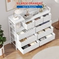 thumbnail image 3 of Dresser TV Stand with Power Outlet, Bedroom Dresser with 9 Drawers, Chest of Drawers for Living Room, Hallway, 3 of 8