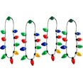thumbnail image 1 of Led Light Up Christmas Bulb Necklace Party Favors (family 4 Pack), 1 of 5