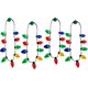 thumbnail image 1 of Led Light Up Christmas Bulb Necklace Party Favors (family 4 Pack), 1 of 5