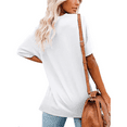thumbnail image 4 of Arizona State Flag Ruffle Short Sleeve T-Shirt V Neck Shirts Pattern Cute Tops Casual Tee Arizona Flag State Desert Az State, 4 of 5