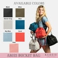 thumbnail image 5 of Kedzie Aries Convertible Bucket Bag 3-Way Backpack Crossbody Strap Purse, Gray (Women's), 5 of 8