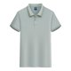 thumbnail image 3 of Negocios Casual Tops Manga Corta Solapa Botón Abajo Camisa para las Mujeres, Suave Transpirable de Punto de Verano para la Oficina Y el Uso Diario, 3 of 6