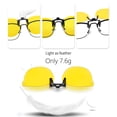 thumbnail image 6 of Joopin Clip on Driving Glasses Rimless Flip Up Style Anti-Glare Night Vision Glasses for Driving(Yellow）, 6 of 10