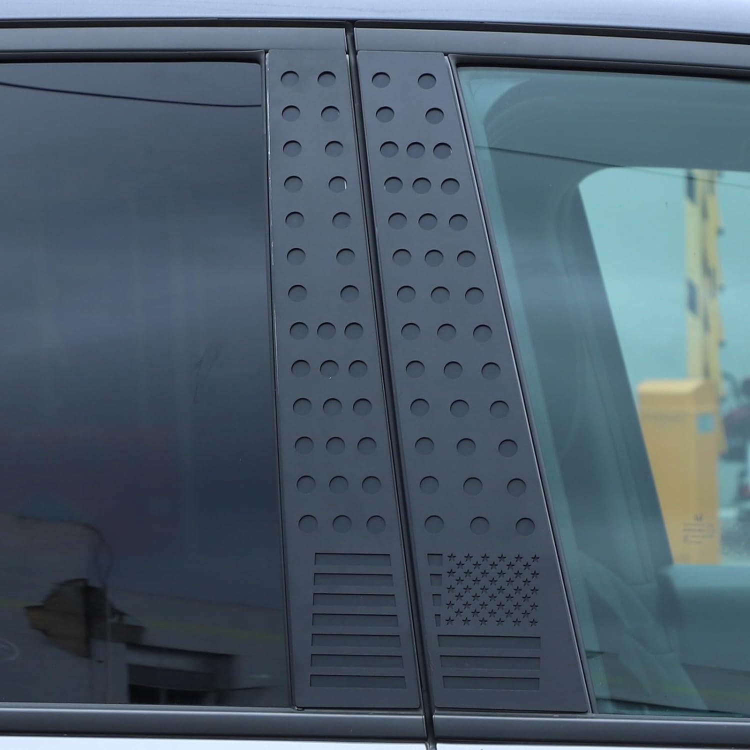 TINKI For Honda Pilot 2016-2022,Honeycomb Decorative Panel,Door Centerpillar Window Honeycomb Decorative Panel Car Accessories