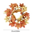 thumbnail image 3 of Giunmcul 50% Off Clear Halloween Door Wreath Maple Leaves Garland Fall Winter Wreath for Christmas Thanksgiving Home Ornament Decoration, 3 of 5