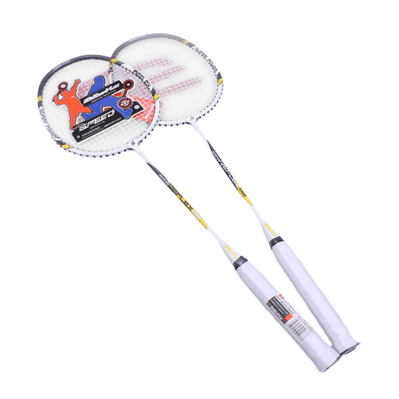 Baoblaze 2 Pieces Badminton Racquet Set Durable Badminton Rackets for Children Adults