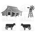 thumbnail image 2 of HummelKrafts Cling Rubber Stamps 7.5"X5" -Farm Set, Pk 2, Paper Parachute, 2 of 3
