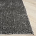 thumbnail image 2 of SAFAVIEH Penelope Braden Solid Shag Runner Rug, Grey, 2' x 8', 2 of 6