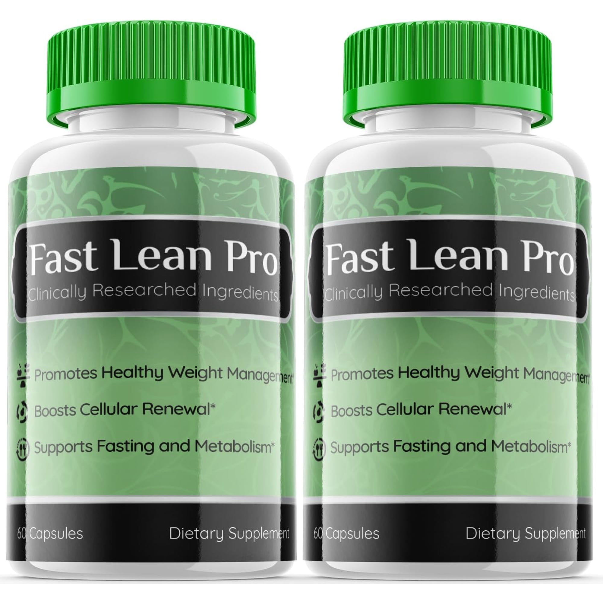 (2 Pack) Fast Lean Pro - Keto Weight Loss Formula - Energy & Focus Boosting Dietary Supplements for Weight Management & Metabolism - Advanced Fat Burn Raspberry Ketones Pills - 120 Capsules