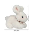 thumbnail image 3 of Realistic Easter Bunny Plush Toys,Soft Short Lint Stuffed Toys,Cute White Rabbit Toys,Durable Safe Play Toys,Festive Home Decor Toys,Kids Companion Gift Toys,Gentle Cuddle Plush Toys, 3 of 6