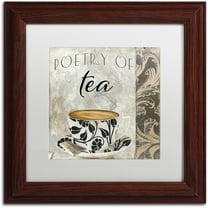 Trademark Fine Art "Art of Tea II" Canvas Art by Color Bakery White Matte, Wood Frame