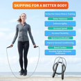 thumbnail image 5 of corde Sauter Professionnelle Sans Corde, Corde Sauter Rglable, Comprend Des Paquets Portables, Homme/femme/enfants, Boxe/fitness, Perte De Poid, 5 of 5