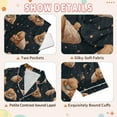 thumbnail image 4 of Girls Boys Pajama Set Capybara Sleeping on Blanket Button-up Short-sleeved Shorts Kids 2 Piece Casual Sleepwear, 4 of 7