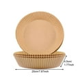 thumbnail image 3 of IUYYPU 50Pcs Air Fryer Paper Liner Nonstick Disposable Paper, Round Baking Paper for Baking Air Fryer Microwave, 3 of 8