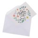 thumbnail image 1 of 2-3pack 50pcs Papel de flores florales Tarjetas de agradecimiento con sobres para bodas 2 piezas Zulema tarjetas de agradecimiento, 1 of 8