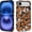 Fall Patchwork Ghosts and Pumpkins Print, variant on Case for iPhone 17 [Compatible with MagSafe], Matte Soft Silicone + Hard PC Anti-Scratch Shockproof Protective 2-in-1 Case for Women Men - Vintage Skeletons Floral