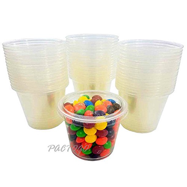 Empress 5.5 oz. Clear Plastic Disposable Portion Souffle Container Food