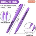 Shuttle Art 30 Pack Purple Highlighters, Bright Colors, Chisel Tip, DryQuickly, NonToxic