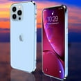 thumbnail image 5 of Decase Aluminum Frame Metal Bumper Frame Slim Hard Case for iPhone 14 Pro, Metal Frame Armor Bumper Raised Edge Protection No-Back Case for iPhone 14 Pro 6.1 inch 2022, Silver, 5 of 9