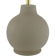 thumbnail image 4 of Livabliss Stella Diminuta Traditional Accent Table Lamp, 23-inch, Dark Green with White Scalloped Shade Shade, 4 of 5