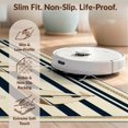thumbnail image 6 of Design&I 4'x6' Ultra Soft Area Rug, Stripe With Maritime Anchor And Island Theme Accents Nautical Flowing Dynamic None Fluffy Washable Non Shedding for Bedroom Living Room Home Office, 6 of 7